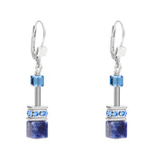 Coeur De Lion GeoCUBE Sodalite Hematite Blue Hook Earrings