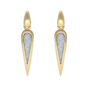 00070808 18ct Yellow Gold Opal Toscana Pear Drop Earrings E1123