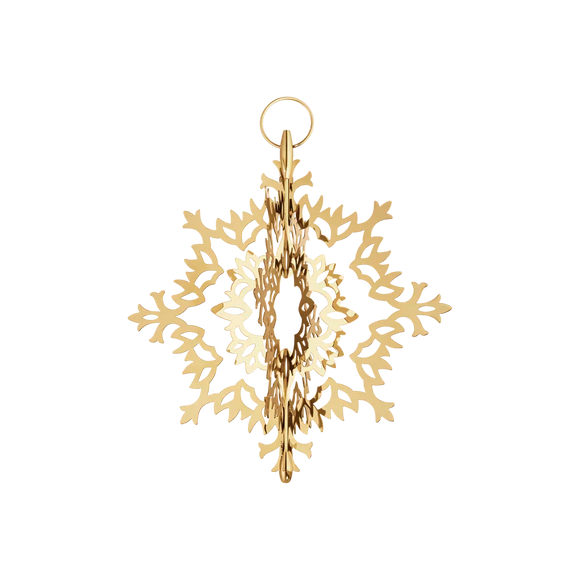 Georg Jensen Christmas Collection 2024 18ct Yellow Gold Plated Ice Flower Tree Topper