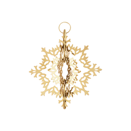 Georg Jensen Christmas Collection 2024 18ct Yellow Gold Plated Ice Flower Tree Topper