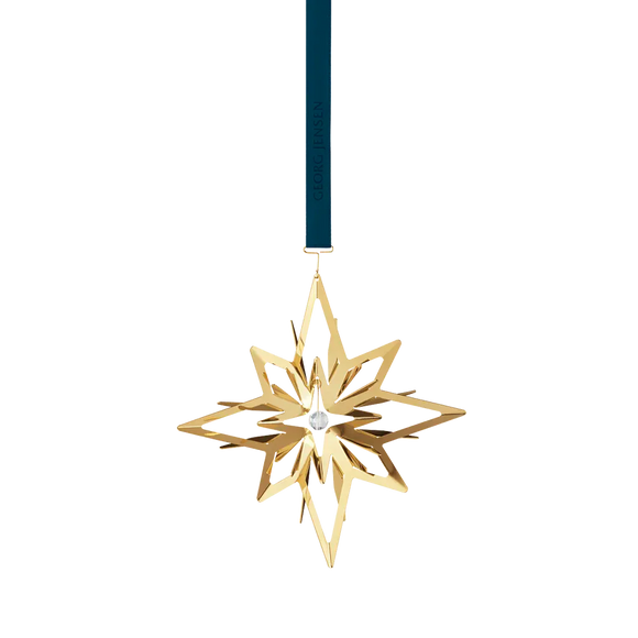 Georg Jensen Christmas Collection 2024 18ct Yellow Gold Plated Star Mobile