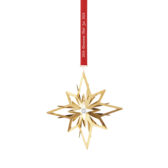 Georg Jensen Christmas Collection 2024 18ct Yellow Gold Plated Star Mobile