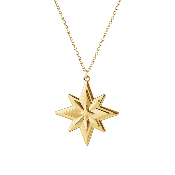 Georg Jensen Christmas Collection 2024 18ct Yellow Gold Plated Star Chain