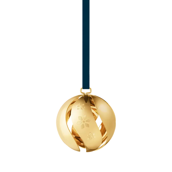 Georg Jensen Christmas Collection 2024 18ct Yellow Gold Plated Ornament