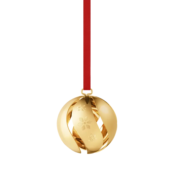 Georg Jensen Christmas Collection 2024 18ct Yellow Gold Plated Ornament