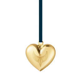 Georg Jensen Christmas Collection 2024 18ct Yellow Gold Plated Heart Ornament