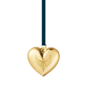 Georg Jensen Christmas Collection 2024 18ct Yellow Gold Plated Heart Ornament