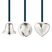 Georg Jensen Christmas Collection 2024 Palladium Plated Ornament Set