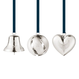 Georg Jensen Christmas Collection 2024 Palladium Plated Ornament Set