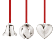 Georg Jensen Christmas Collection 2024 Palladium Plated Ornament Set