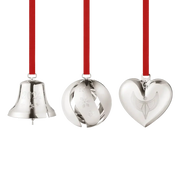 Georg Jensen Christmas Collection 2024 Palladium Plated Ornament Set