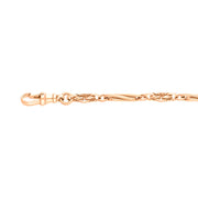18ct Rose Gold Twist Byzantine Handmade Bracelet