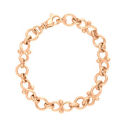 18ct Rose Gold Infinity Link Handmade Bracelet C122BR