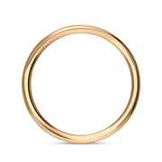 18ct Rose Gold Turquoise King's Coronatioin Hallmark 3mm Ring R1193_3