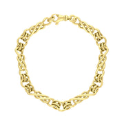 18ct Yellow Gold Celtic Twist Handmade Bracelet C124BR