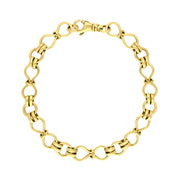 18ct Yellow Gold Figure of Eight Bracelet C059BR