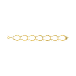 18ct Yellow Gold Horseshoe Handmade Bracelet