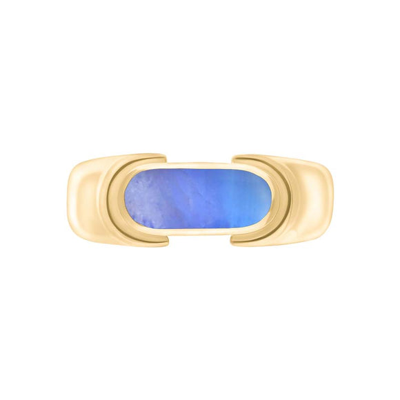 18ct Yellow Gold Moonstone Oval Dodgem Ring