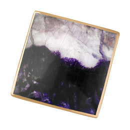 18ct Rose Gold Blue John Hallmark Large Rhombus Ring. R608_FH.