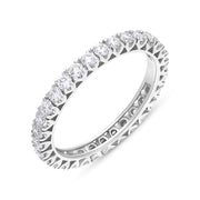 18ct White Gold 1.01ct 30 Stone Diamond Full Eternity Ring