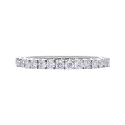 18ct White Gold 1.01ct 30 Stone Diamond Full Eternity Ring