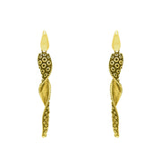 18ct Yellow Gold Tentacle Twist Drop Earrings, E2463