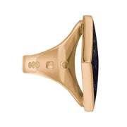 18ct Rose Gold Blue John King's Coronation Hallmark Medium Rhombus Ring  R607 CFH