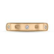 18ct Rose Gold Diamond King's Coronation Hallmark 4mm Ring  R1193_4