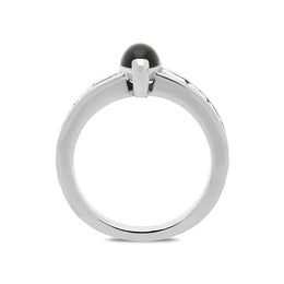 18ct White Gold Whitby Jet 1.75ct Diamond Marquise Ring. KRG195 sidejpg