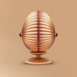 Faberge Colours of Love 18ct Rose Gold Diamond Ruby Fluted 180 Limited Edition Egg Objet