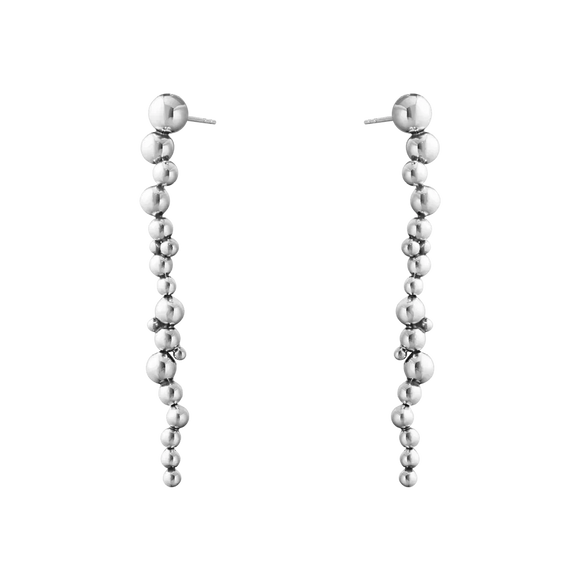 Georg Jensen Moonlight Grapes Sterling Silver Drop Earrings