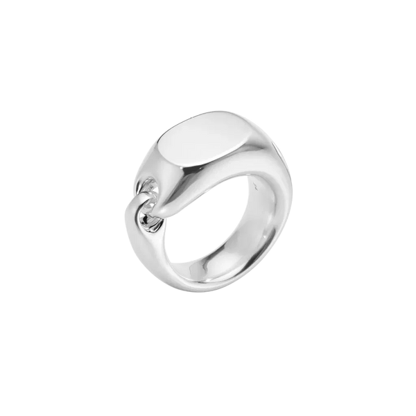 Georg Jensen Reflect Sterling Silver Signet Ring