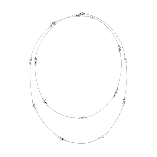 Georg Jensen Moonlight Grapes Sautoir Sterling Silver Long Necklace