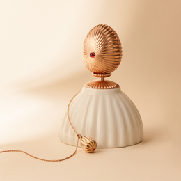 Faberge Colours of Love 18ct Rose Gold Diamond Ruby Fluted 180 Limited Edition Egg Objet