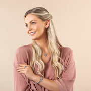 Clogau Always in my Heart Sterling Silver White Topaz Pendant