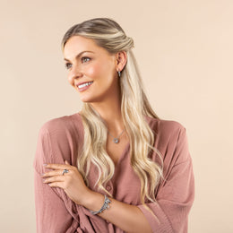 Clogau Always in my Heart Sterling Silver White Topaz Pendant