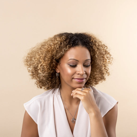 Clogau Awyr Y Nos Affinity Sterling Silver White Topaz Bracelet 16.5-17.5cm