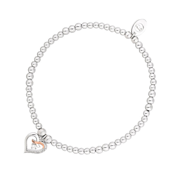 Clogau Kiss Affinity Sterling Silver Bead Bracelet
