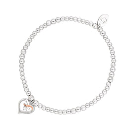 Clogau Kiss Affinity Sterling Silver Bead Bracelet