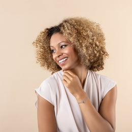 Clogau Kiss Sterling Silver Double Chain Bracelet