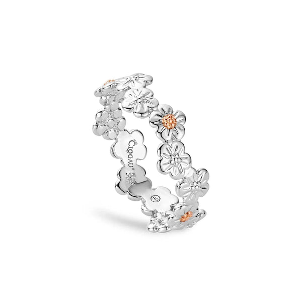 Clogau Sterling Silver Forget Me Not Ring