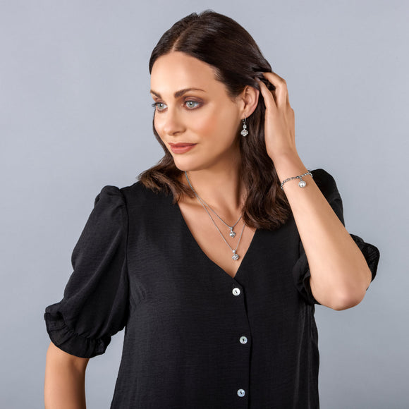 Clogau Royal Crown Sterling Silver White Topaz Pendant