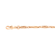 9ct Rose Gold Twist Byzantine Handmade Bracelet
