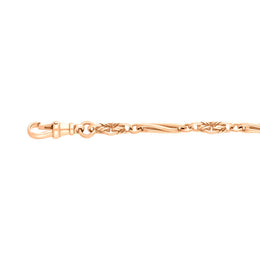 9ct Rose Gold Twist Byzantine Handmade Bracelet