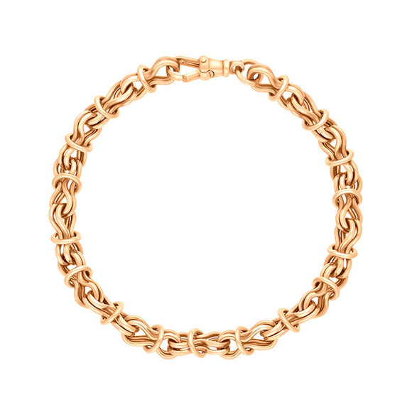 9ct Rose Gold Multi Link Handmade Bracelet C063BR