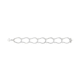 9ct White Gold Horseshoe Handmade Bracelet