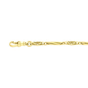 9ct Yellow Gold Twist Byzantine Handmade Bracelet