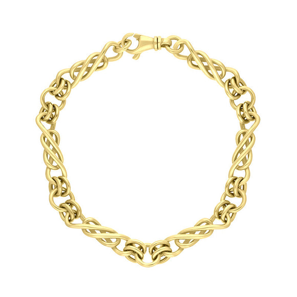 9ct Yellow Gold Celtic Twist Handmade Bracelet C124BR