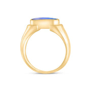 9ct Yellow Gold Moonstone Oval Dodgem Ring
