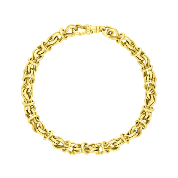 9ct Yellow Gold Multi Link Handmade Bracelet C063BR